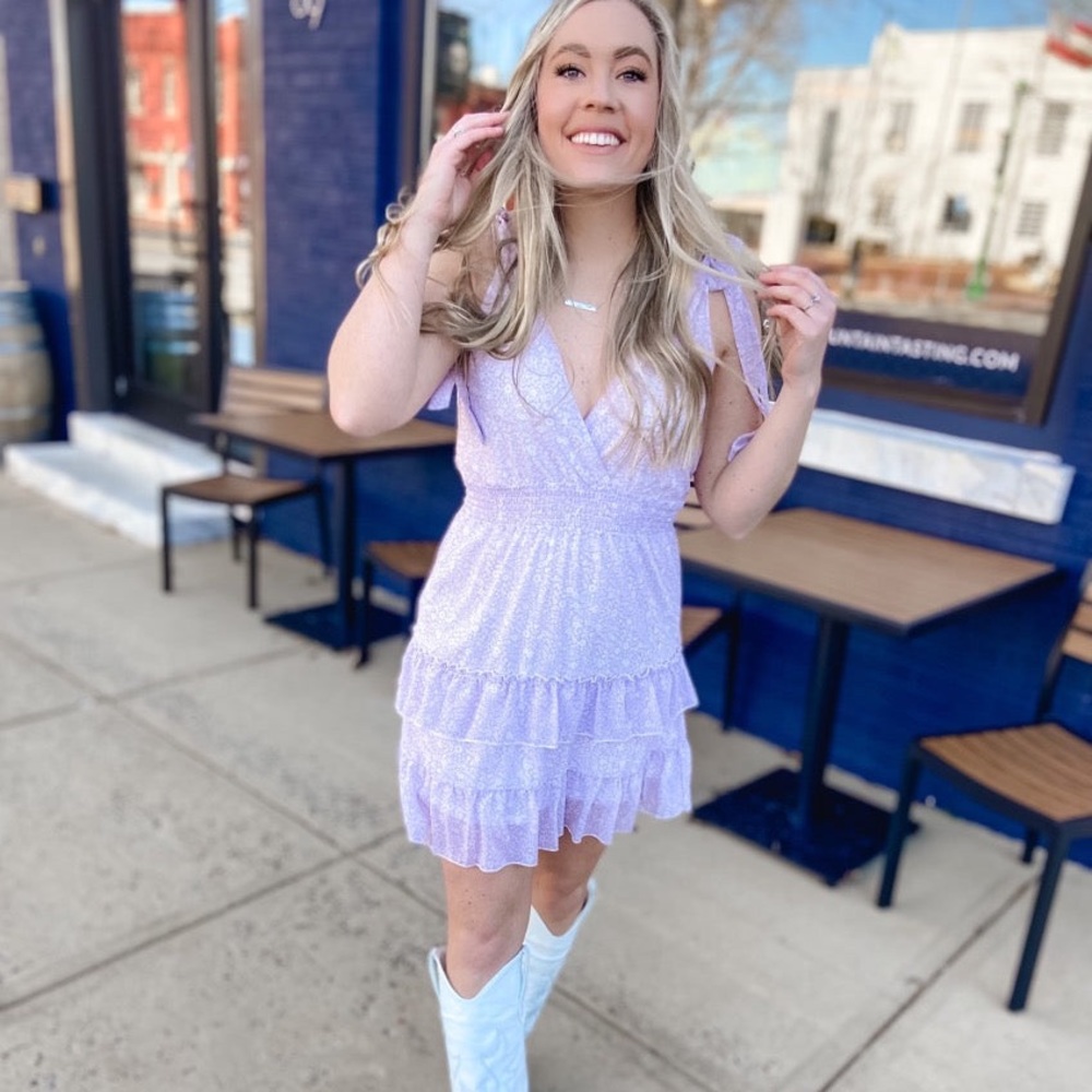 Lilac Ruffle Dress